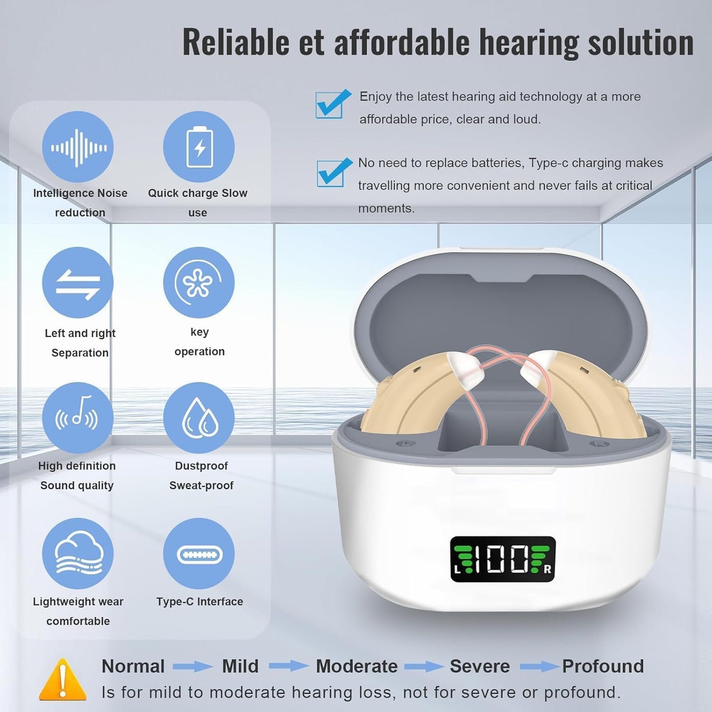 Smart hearing amplifiers- Hear clear again.
